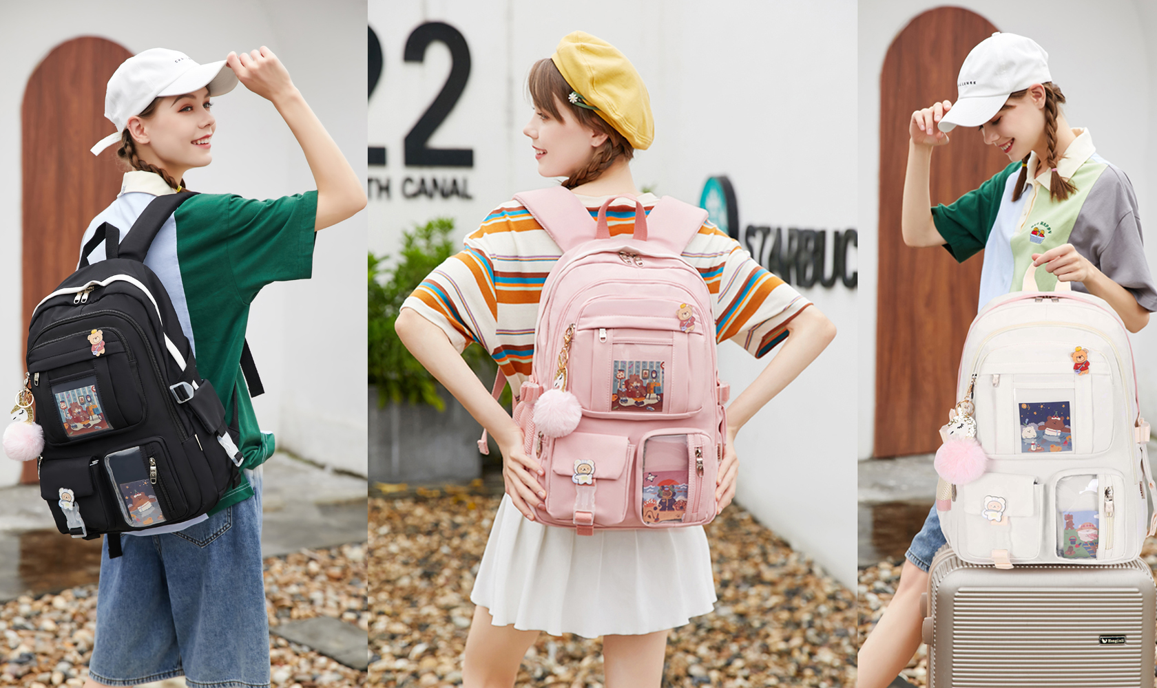 Amazon.com: LXYGD Backpack for Girls with Accessories Laptop